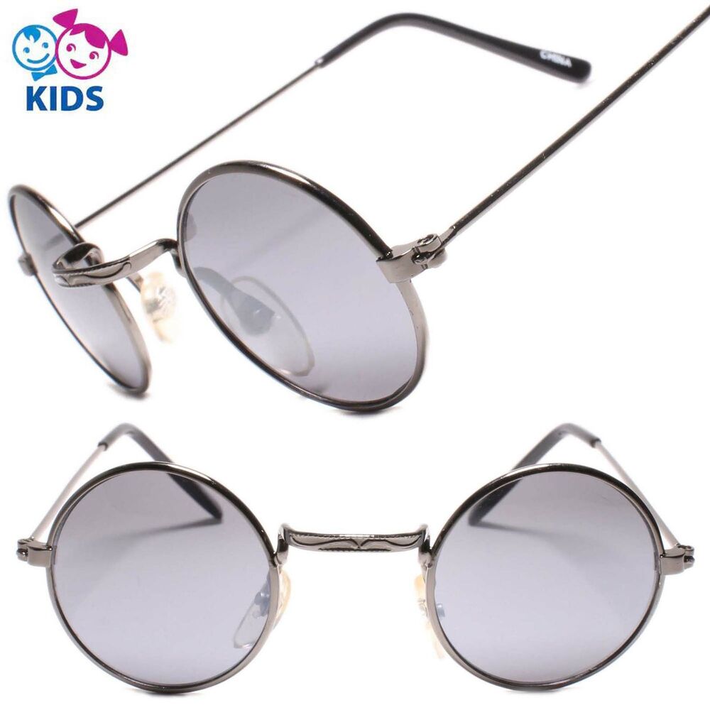 Kids 0-2 year Round Gunmetal Sunglasses 100% UV Protection